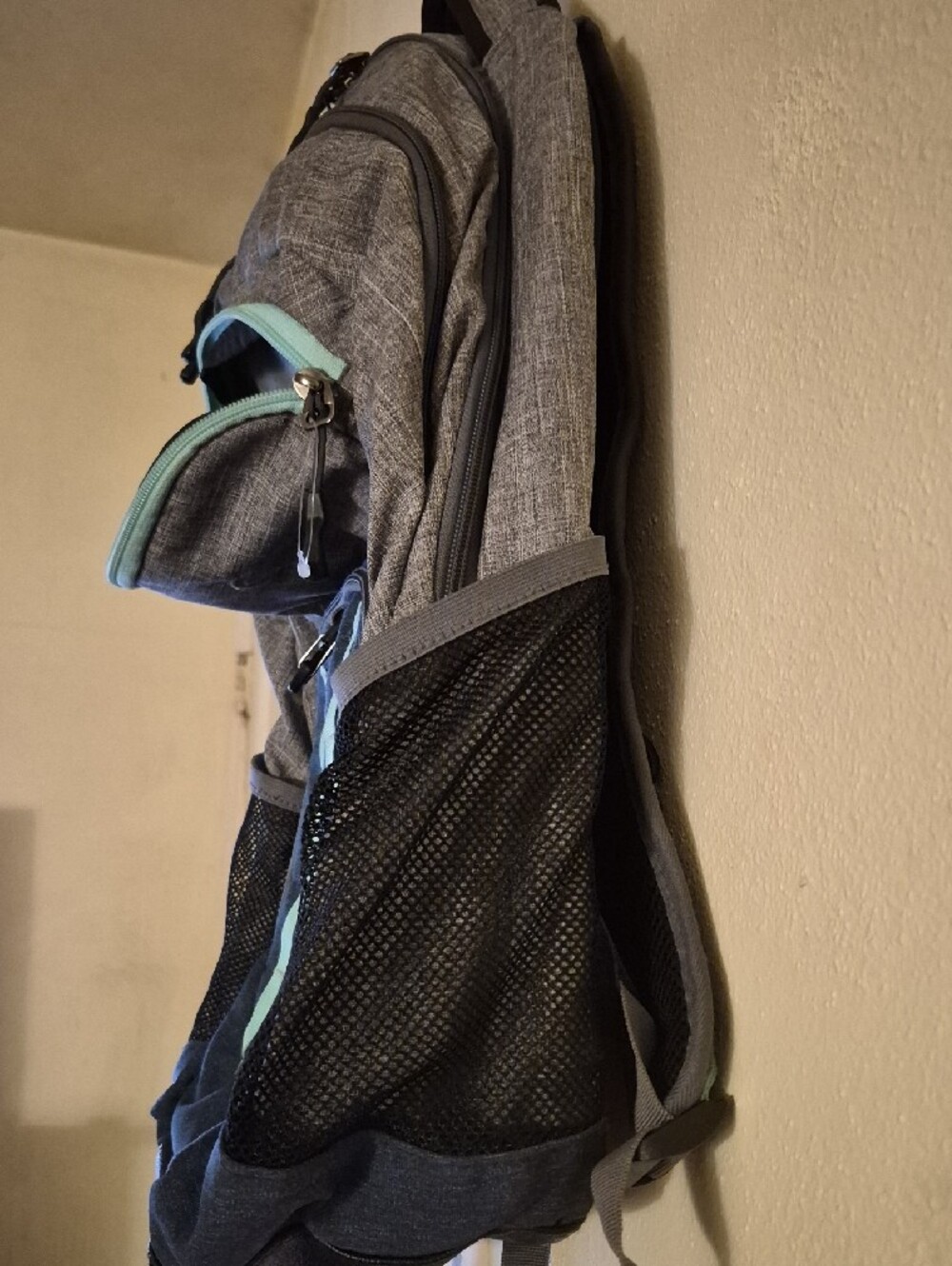 C9 Champion Double Up Cooler Backpack Gray Teal Water Resistant 19" Tech Bag - Picture 6 of 10